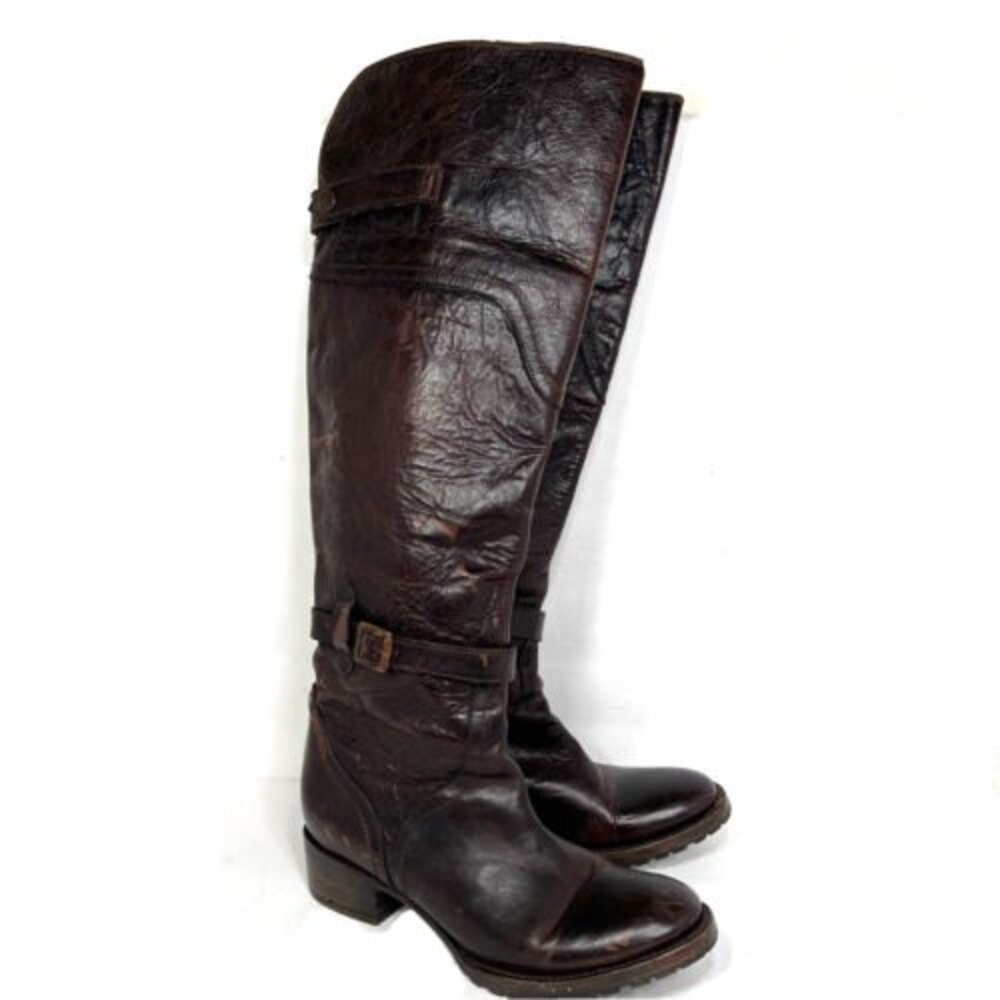 Freebird Womens Knee High Riding Quebec Boots Size 9 Brown